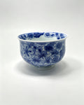 "Butterflies Amidst Flowers" Blue and White Tea Tasting Cup       60ml   -Jingdezhen porcelain