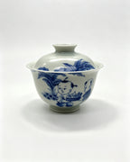 Joyful Kids Under Banana Leaves        160ml   -Jingdezhen porcelain