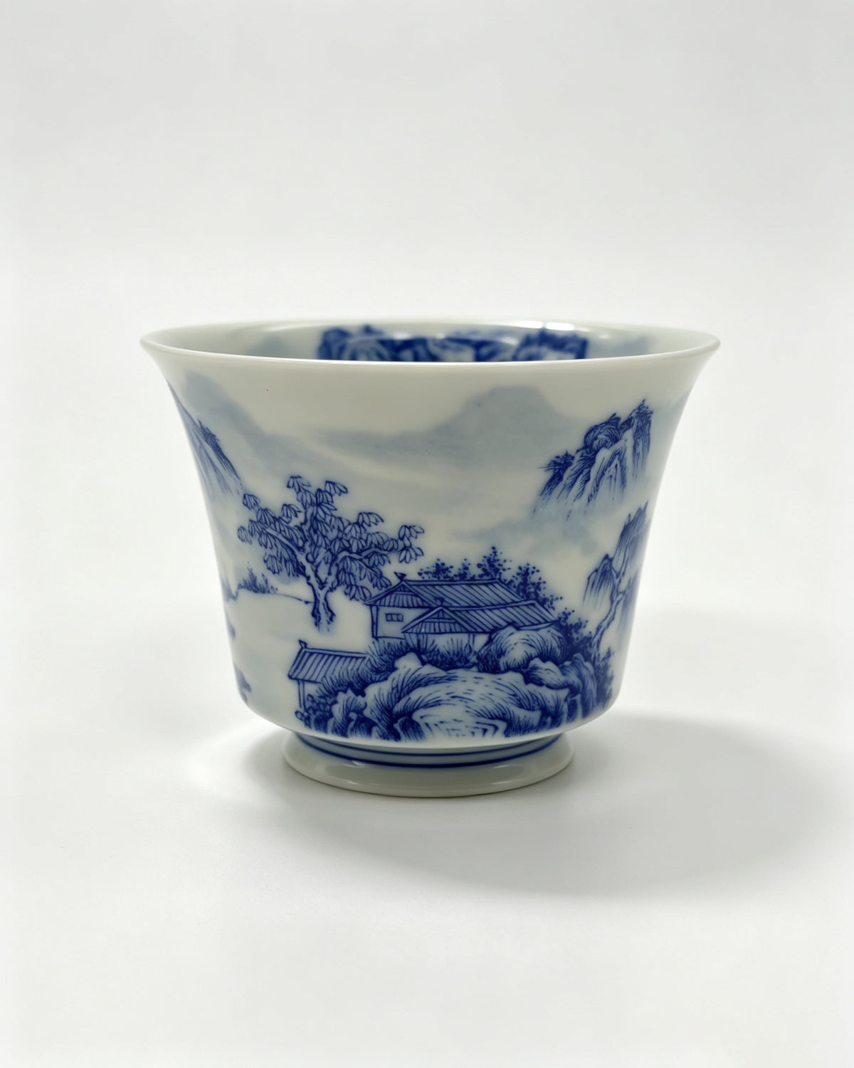 Blue White Porcelain Landscape       70ml   -Jingdezhen porcelain