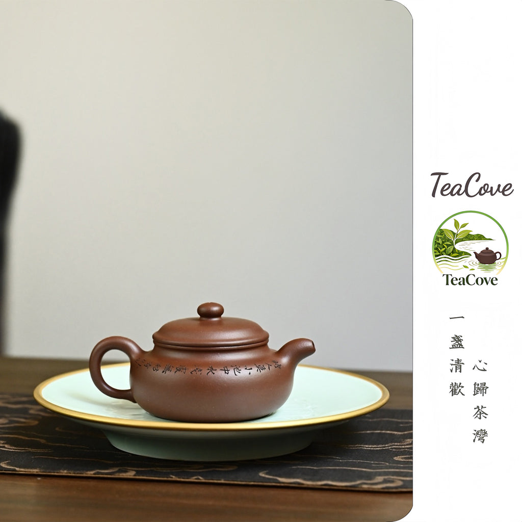 Jing Zhou Fang Gu    160cc   - Yixing Zisha Purple Clay Teapot