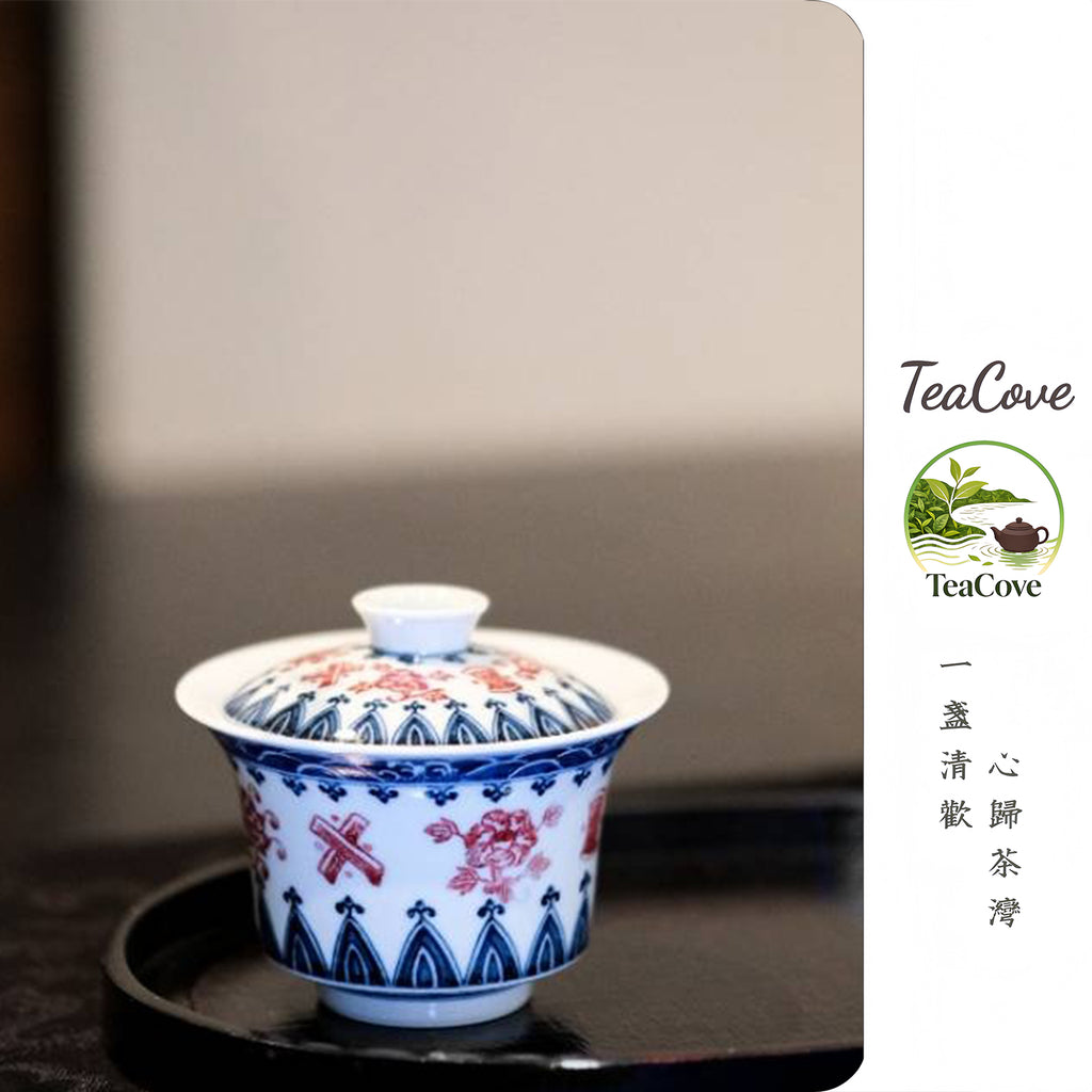 Blue and White with Underglaze Red  -Jingdezhen porcelain