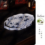 Blue and white porcelain teapot stand  -Jingdezhen porcelain
