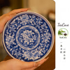 Chan Zhi Hua Hui  Cha Pan    -Jingdezhen porcelain