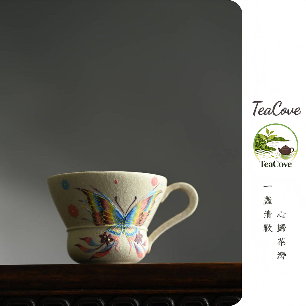 Cai Die    70cc  - Yixing Zisha Purple Clay  Cup