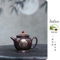 Gong Deng   180cc   - Yixing Zisha Purple Clay Teapot