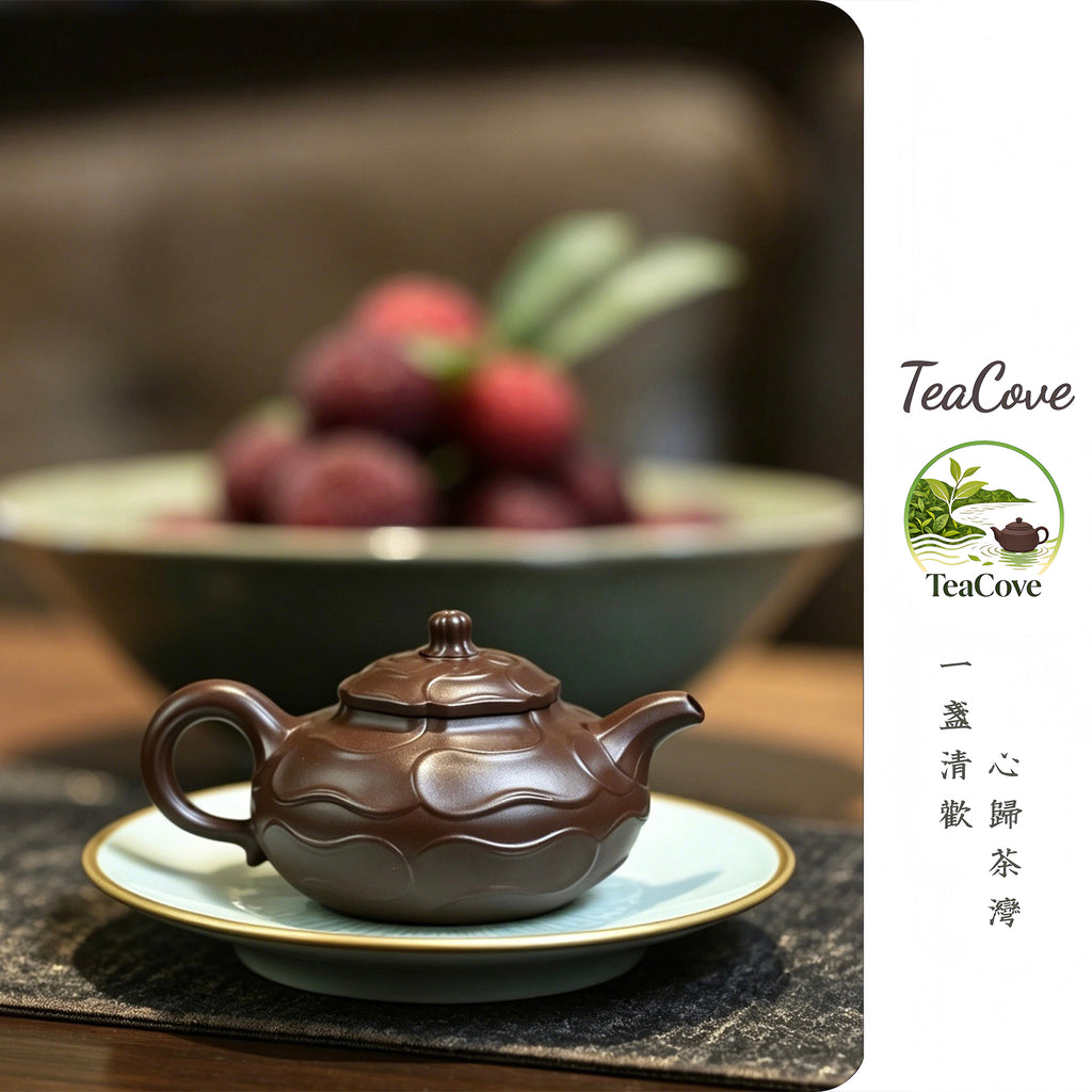 Feng Juan Kui     280cc   - Yixing Zisha Purple Clay Teapot
