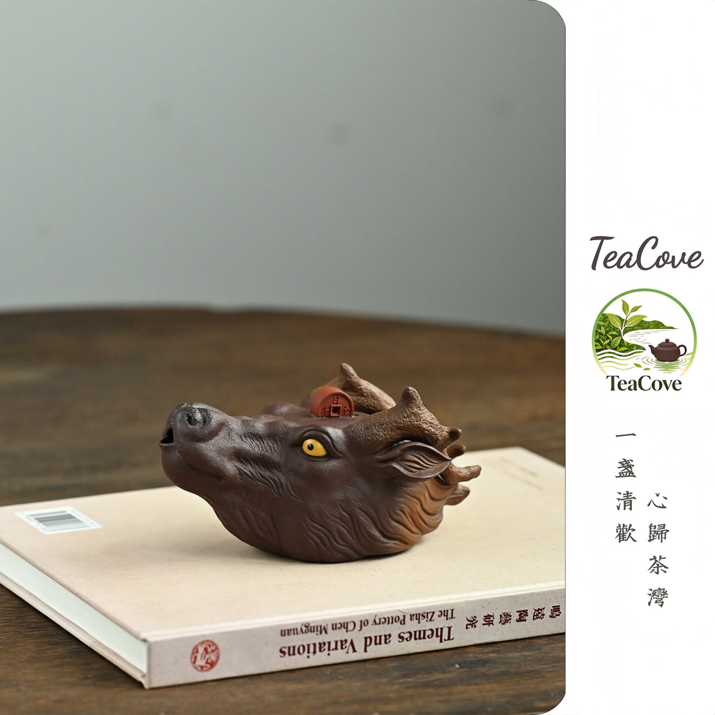 Long Tou Bao Ping       220cc   - Yixing Zisha Purple Clay Teapot