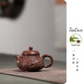Pan Hu     150cc   - Yixing Zisha Purple Clay Teapot