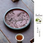 Li Ma Fa Cai    - Yixing Zisha Purple Teapot Stand