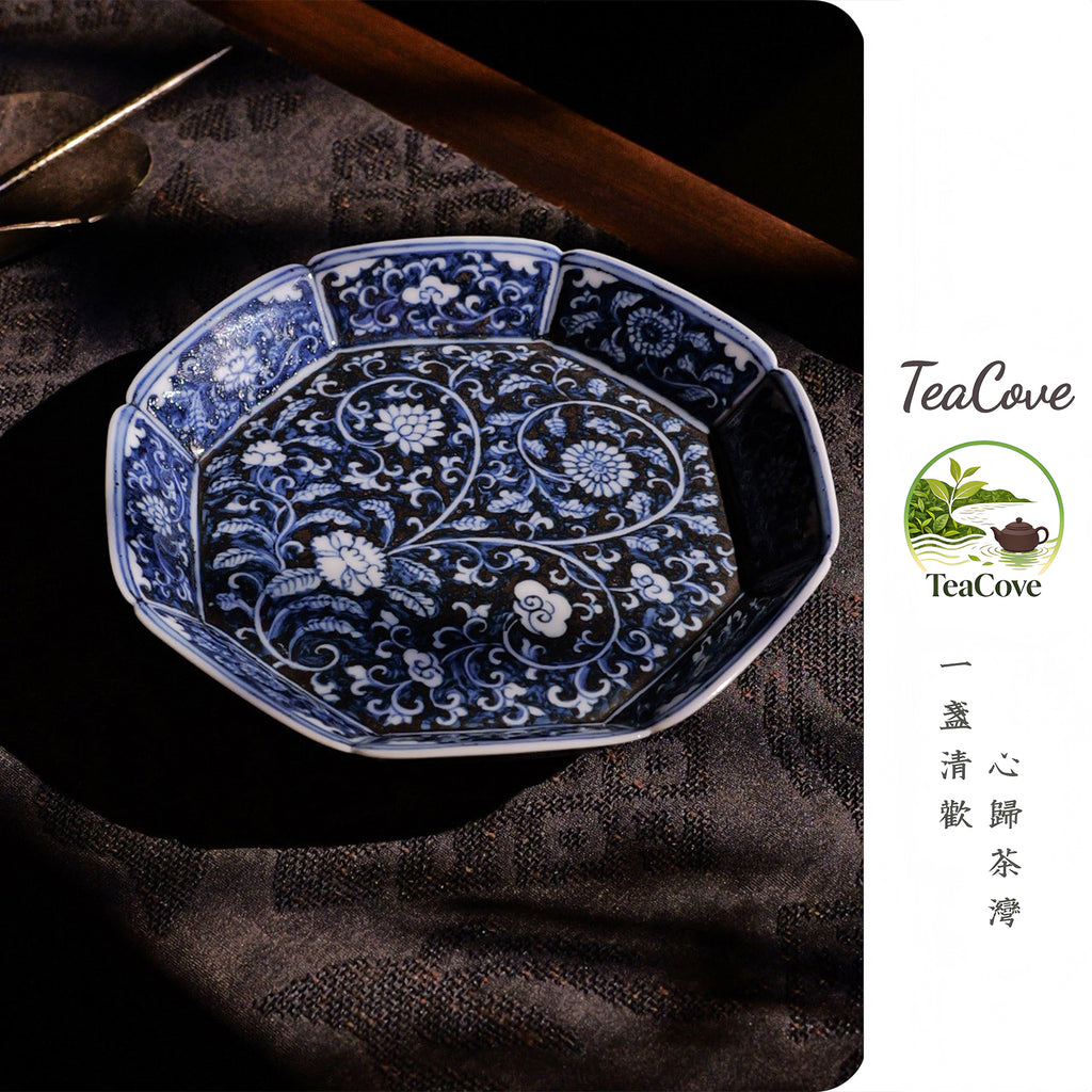 Blue and white porcelain teapot stand  -Jingdezhen porcelain
