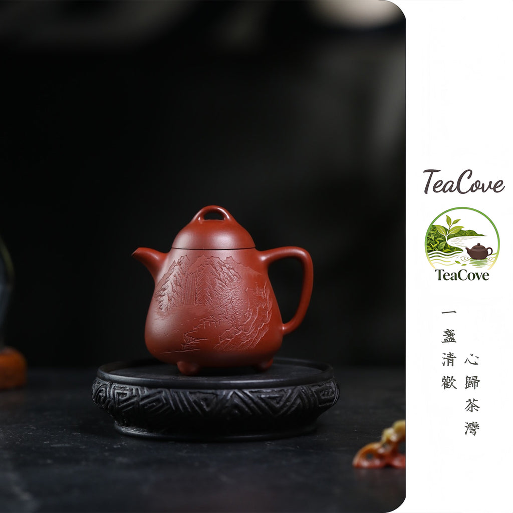 Gao Shan Liu Shui 190cc - Yixing Zisha Purple Clay Teapot