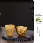 Hao Yun Lian Lian   70cc-90cc - Yixing Zisha Purple Pair of Cups