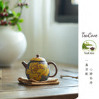 Mu Dan  100cc - Yixing Zisha Purple Clay Teapot