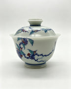 Doucai Banana & Grape Gaiwan     170ml   -Jingdezhen porcelain
