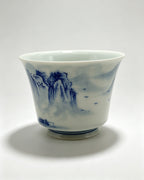 Blue White Porcelain Landscape       70ml   -Jingdezhen porcelain