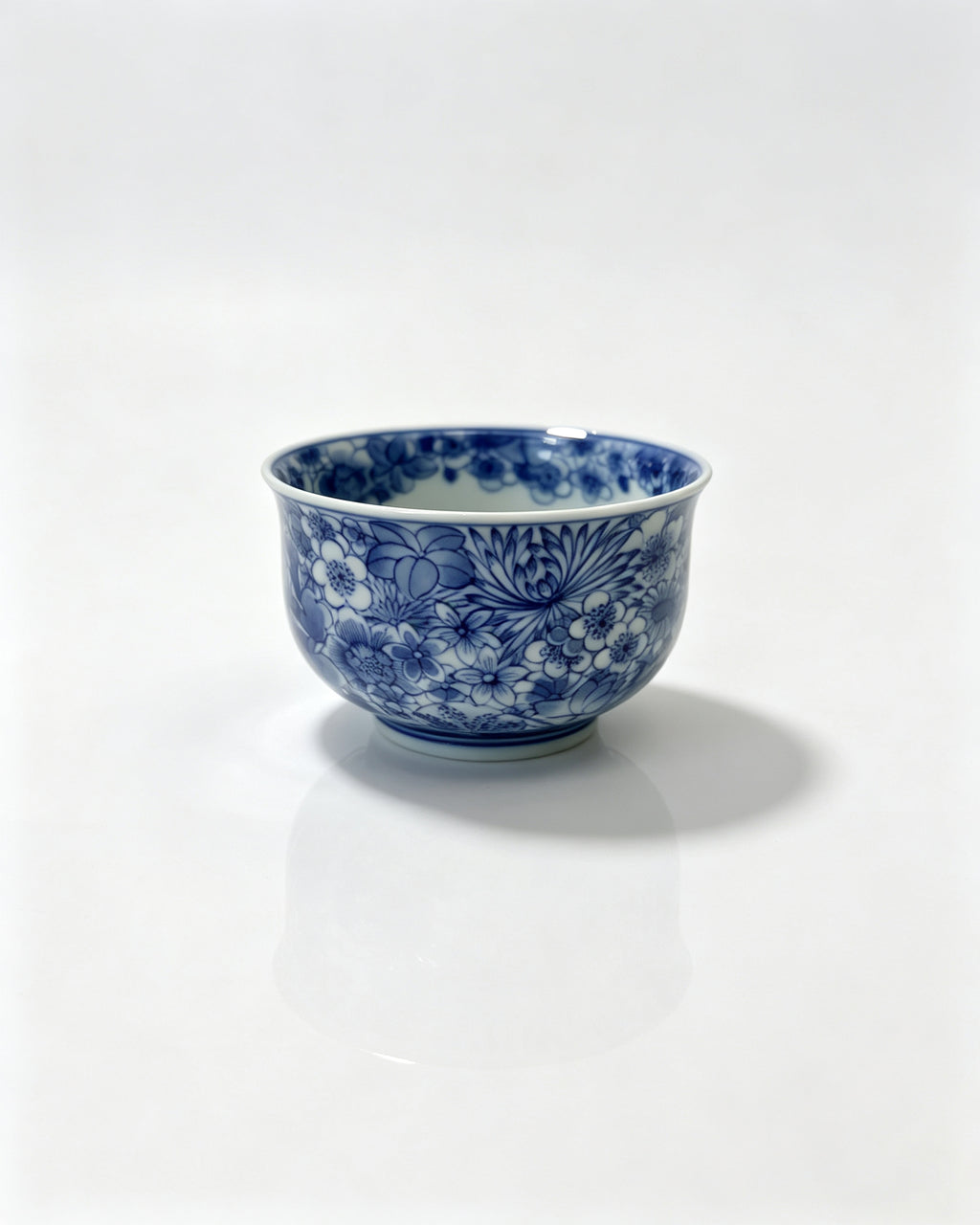 Million Flowers Fragrance Teacup        100ml   -Jingdezhen porcelain