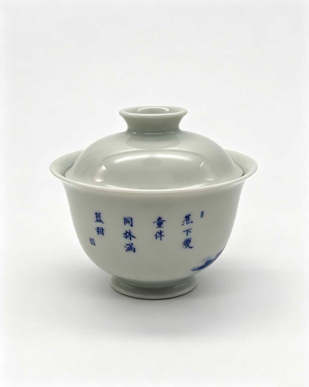 Joyful Kids Under Banana Leaves        160ml   -Jingdezhen porcelain