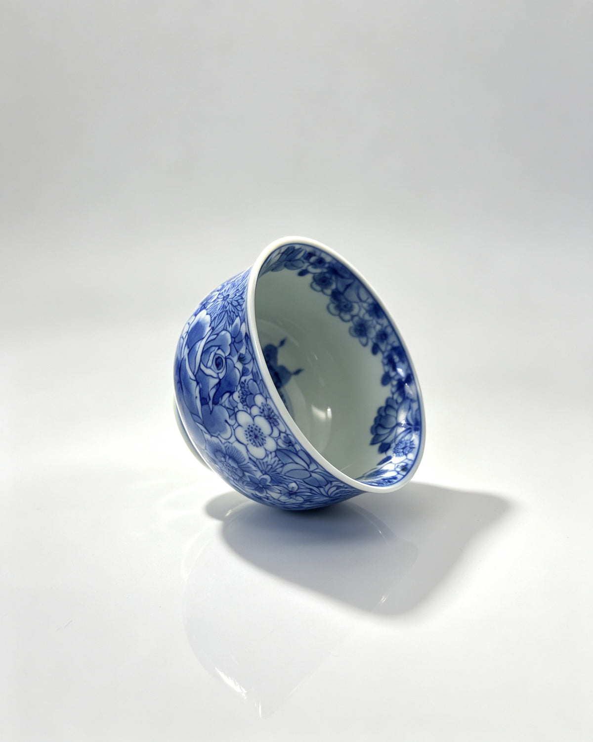 Million Flowers Fragrance Teacup        100ml   -Jingdezhen porcelain