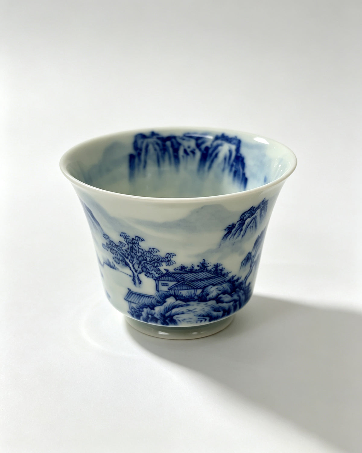 Blue White Porcelain Landscape       70ml   -Jingdezhen porcelain