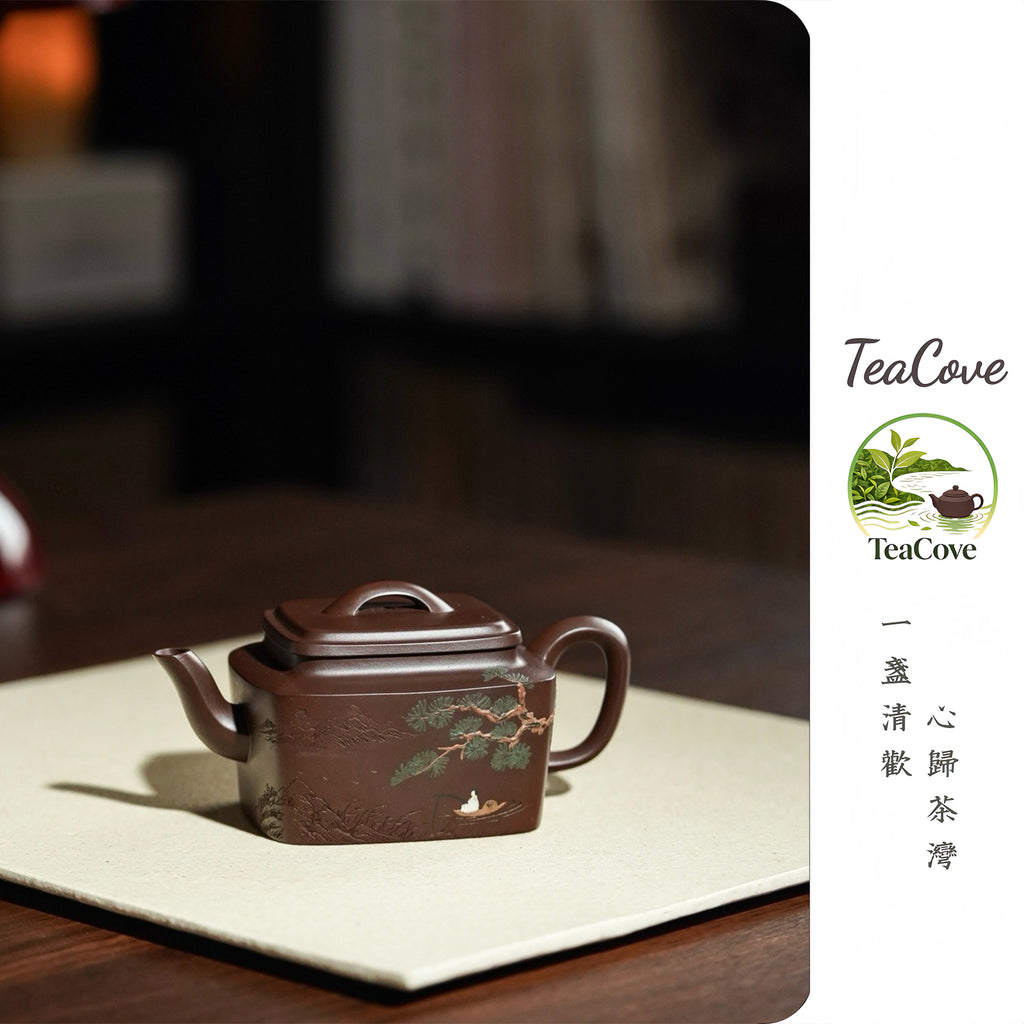 Si Fang Bao Xiang      180cc   - Yixing Zisha Purple Clay Teapot