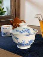 Whispering Bamboo Gaiwan        150ml   -Jingdezhen porcelain