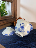 Joyful Kids Under Banana Leaves        160ml   -Jingdezhen porcelain