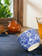 Million Flowers Fragrance Teacup        100ml   -Jingdezhen porcelain