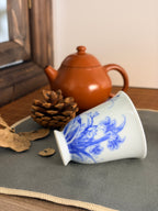 Blue and White Butterfly & Daylily       60ml   -Jingdezhen porcelain