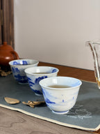 Mountain Dwelling Landscape       70ml   -Jingdezhen porcelain