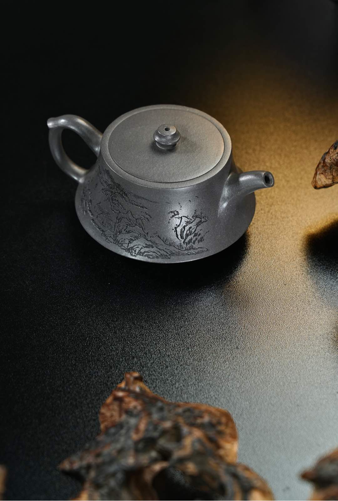 Zhu Chu 200cc - Yixing Zisha Purple Clay Teapot