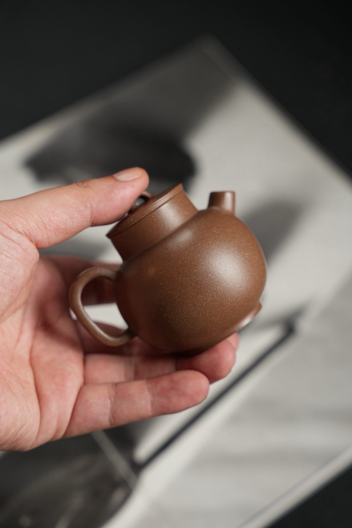 Ling Long Yu Guan 100cc - Yixing Zisha Purple Clay Teapot