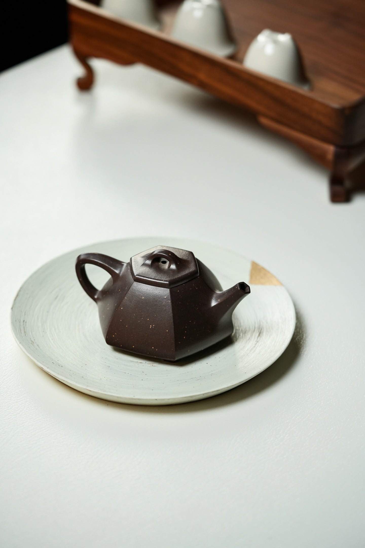 Liu Fang Shi Piao 150cc - Yixing Zisha Purple Clay Teapot
