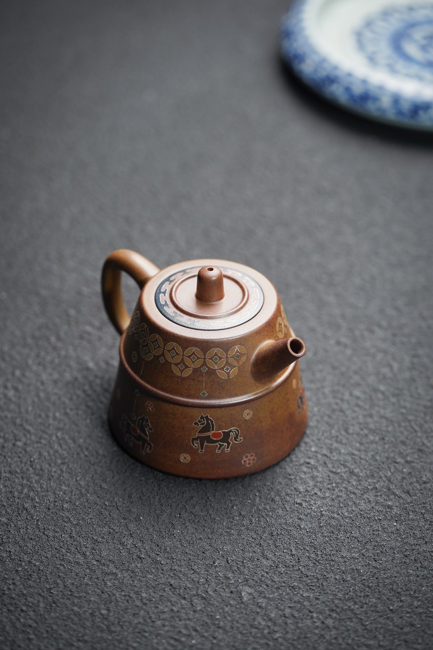Shu Yao Jing 160cc - Yixing Zisha Purple Clay Teapot