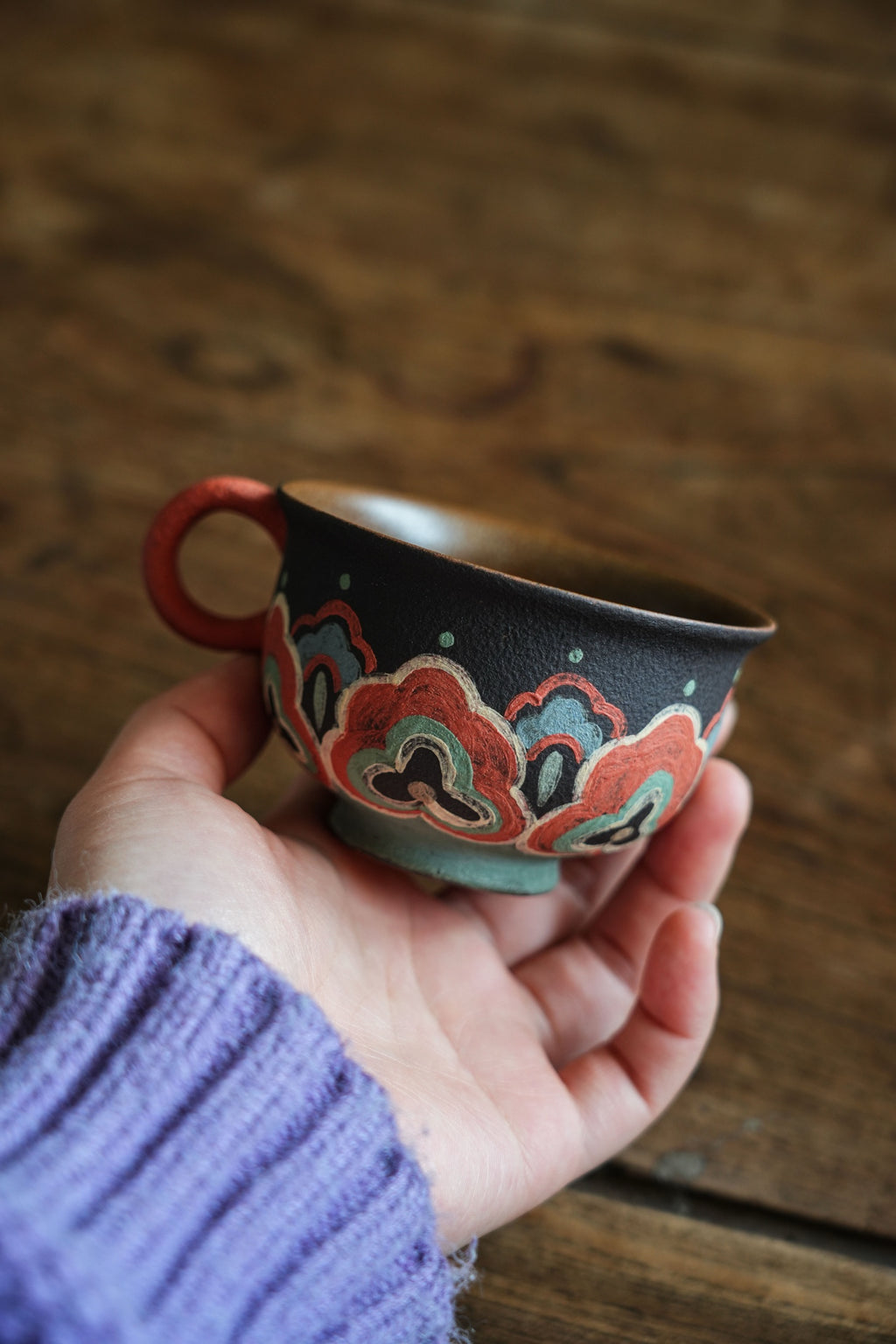 Dun Huang Tuan Hua   170cc - Yixing Zisha Purple Clay Teapot