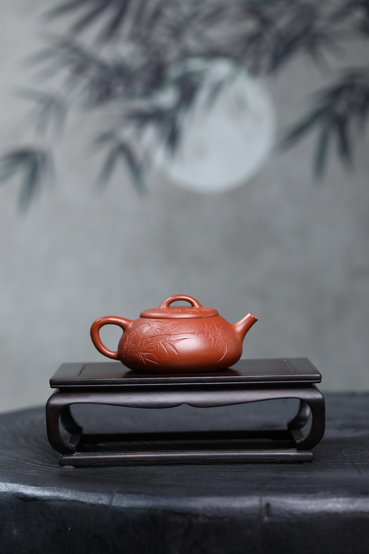 Qing Feng Shi Piao 130cc - Yixing Zisha Purple Clay Teapot