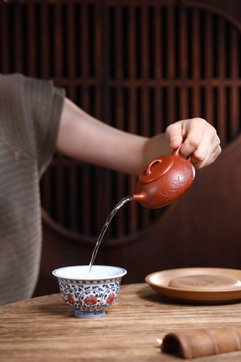 Qing Feng Shi Piao 130cc - Yixing Zisha Purple Clay Teapot