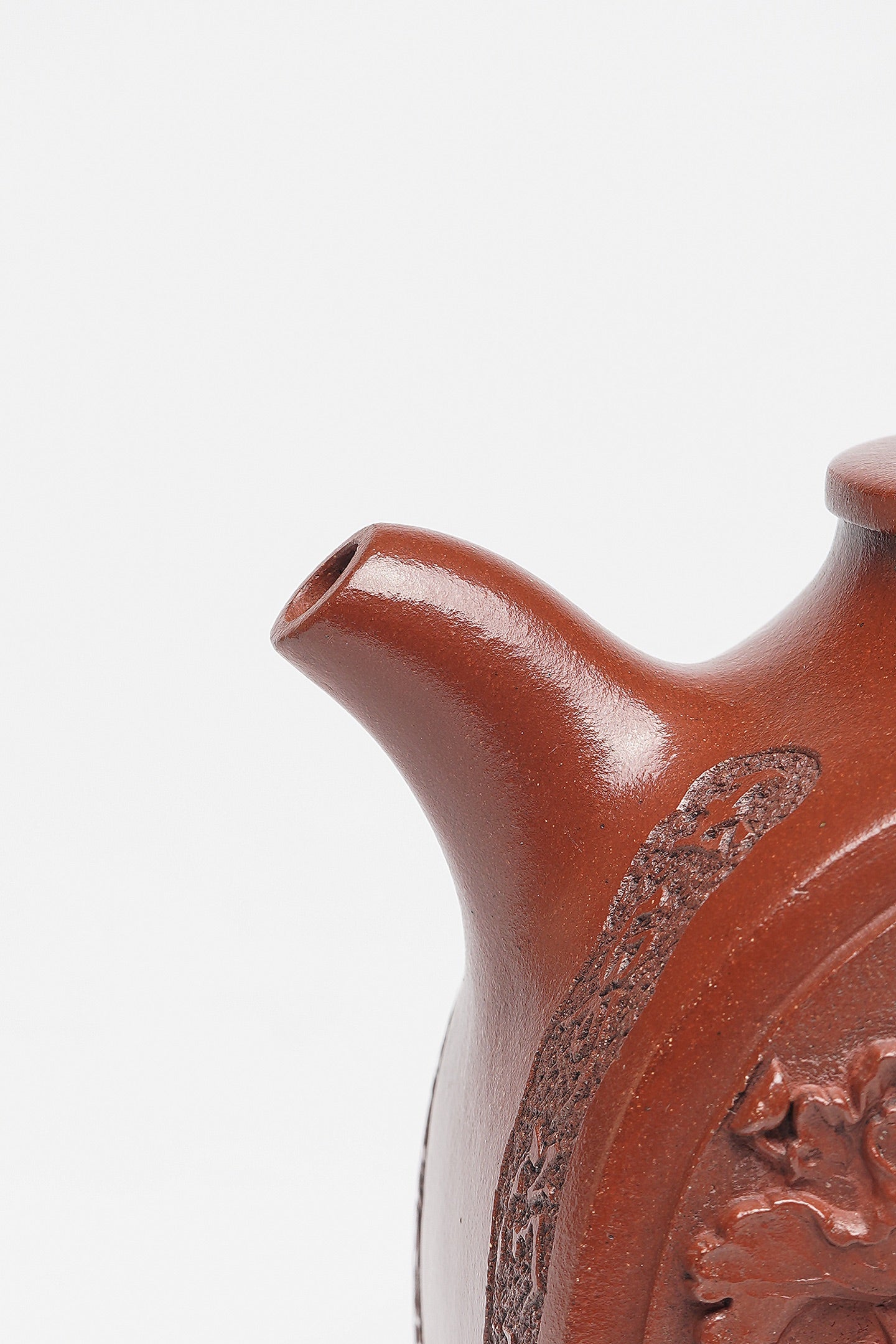 Rui Shi  260cc - Yixing Zisha Purple Clay Teapot