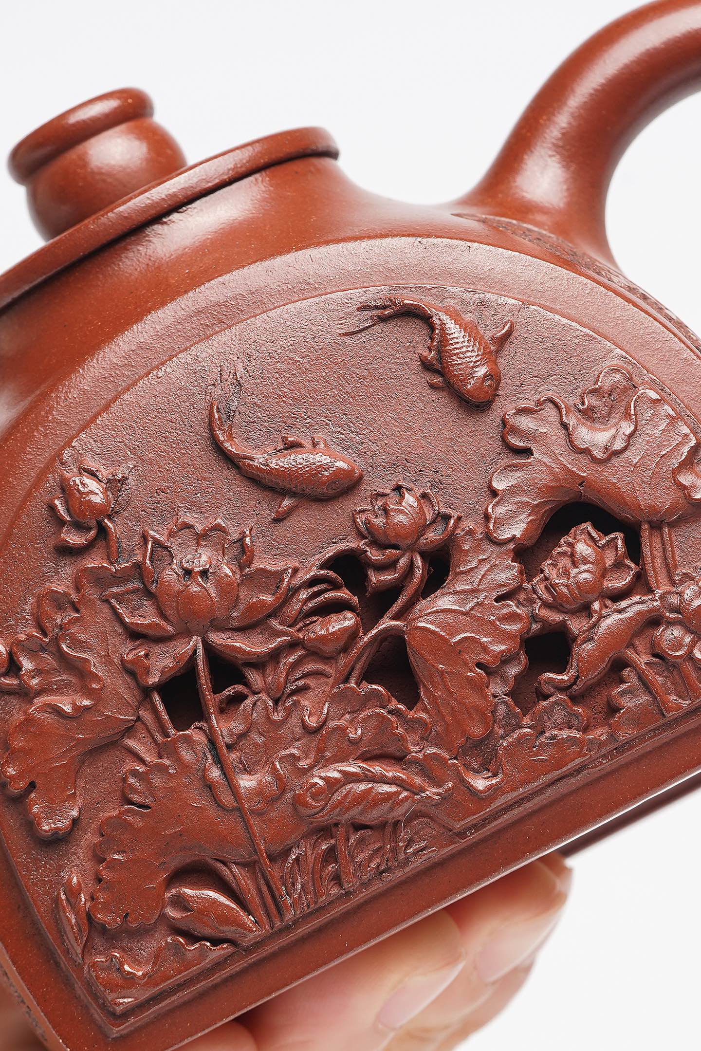 Rui Shi  260cc - Yixing Zisha Purple Clay Teapot