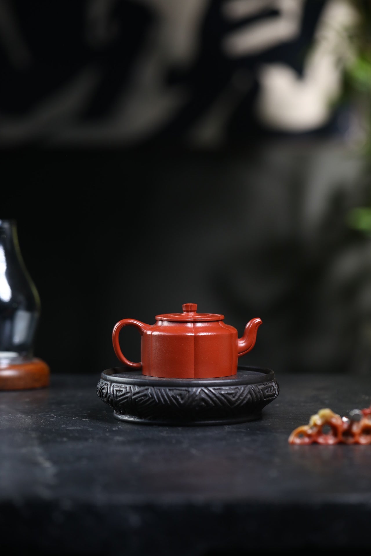 Mei Hua Zhou Pan  130cc - Yixing Zisha Purple Clay Teapot