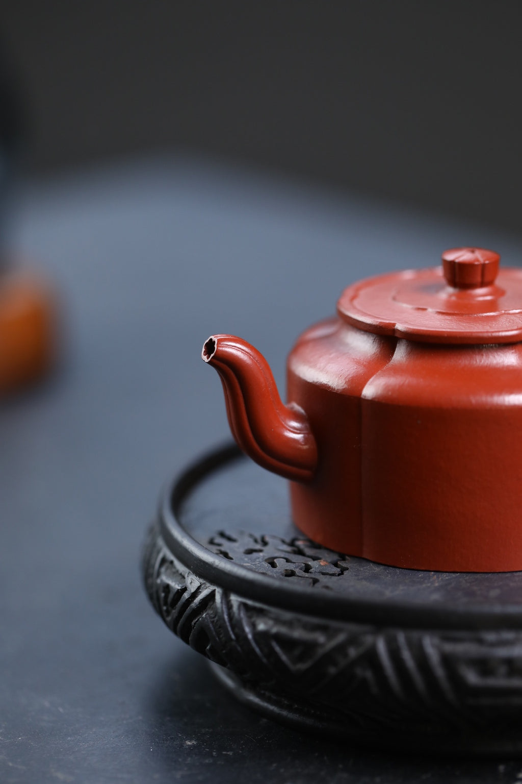 Mei Hua Zhou Pan  130cc - Yixing Zisha Purple Clay Teapot