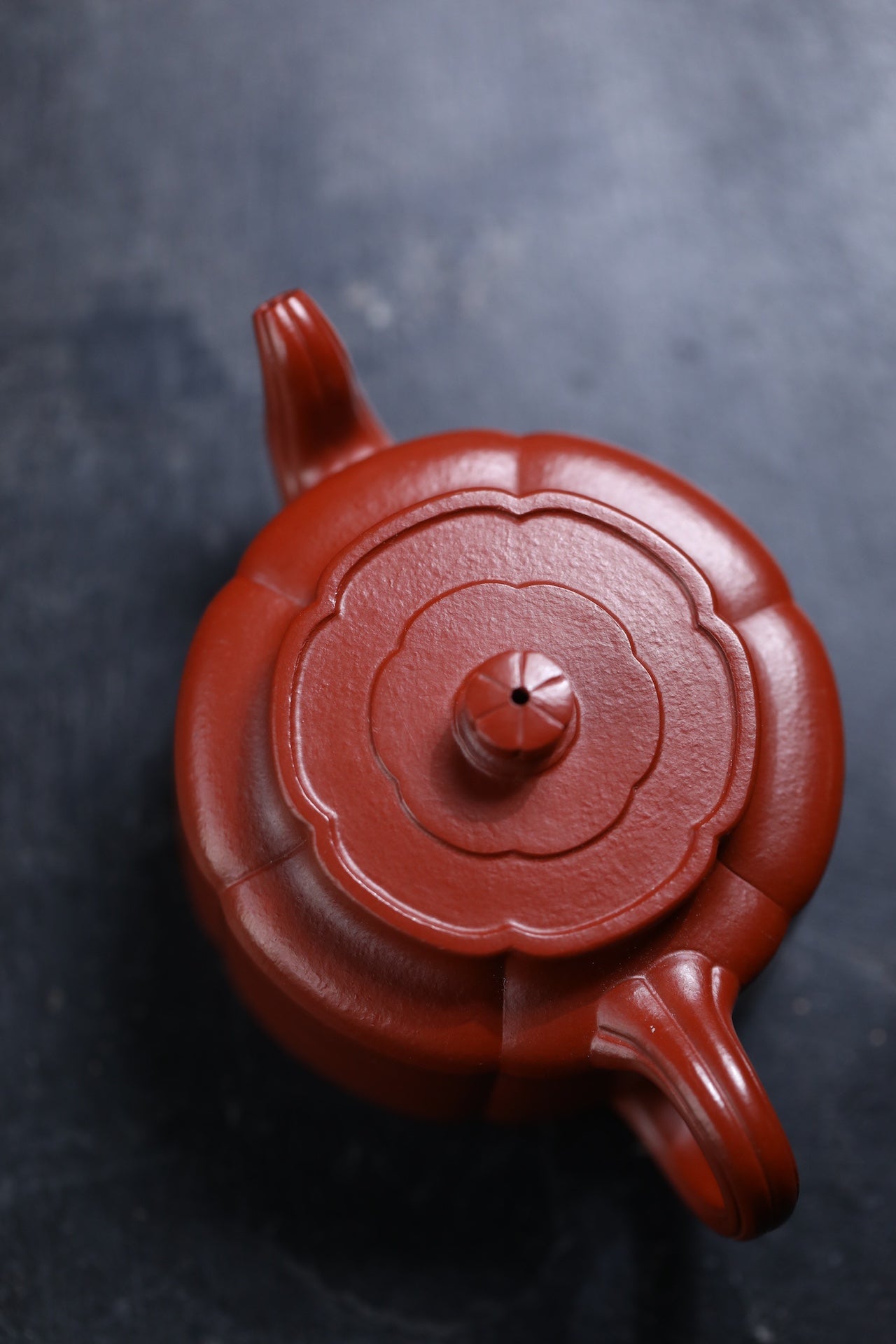 Mei Hua Zhou Pan  130cc - Yixing Zisha Purple Clay Teapot