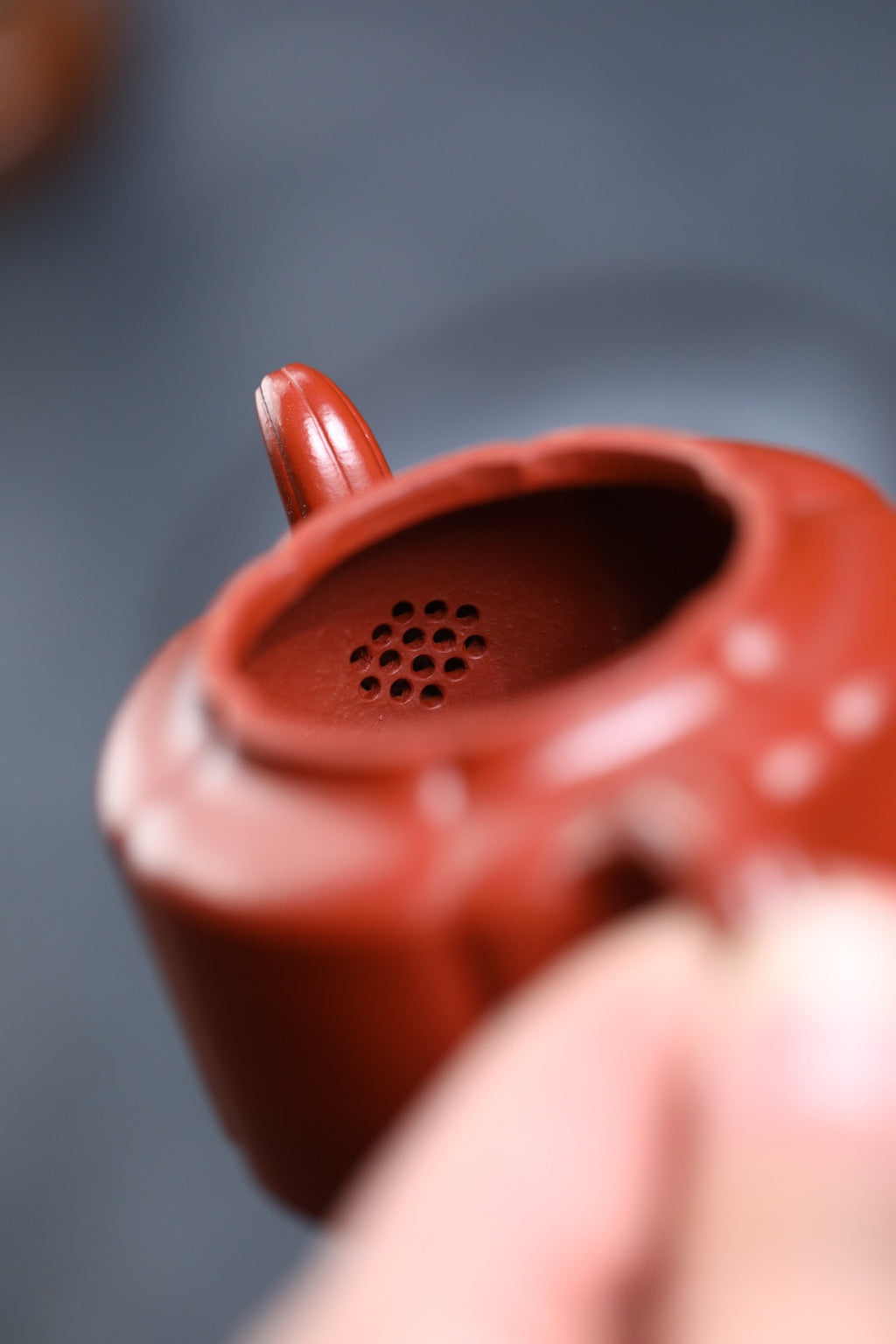 Mei Hua Zhou Pan  130cc - Yixing Zisha Purple Clay Teapot