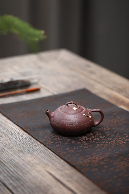 Fan Chen  160cc - Yixing Zisha Purple Clay Teapot