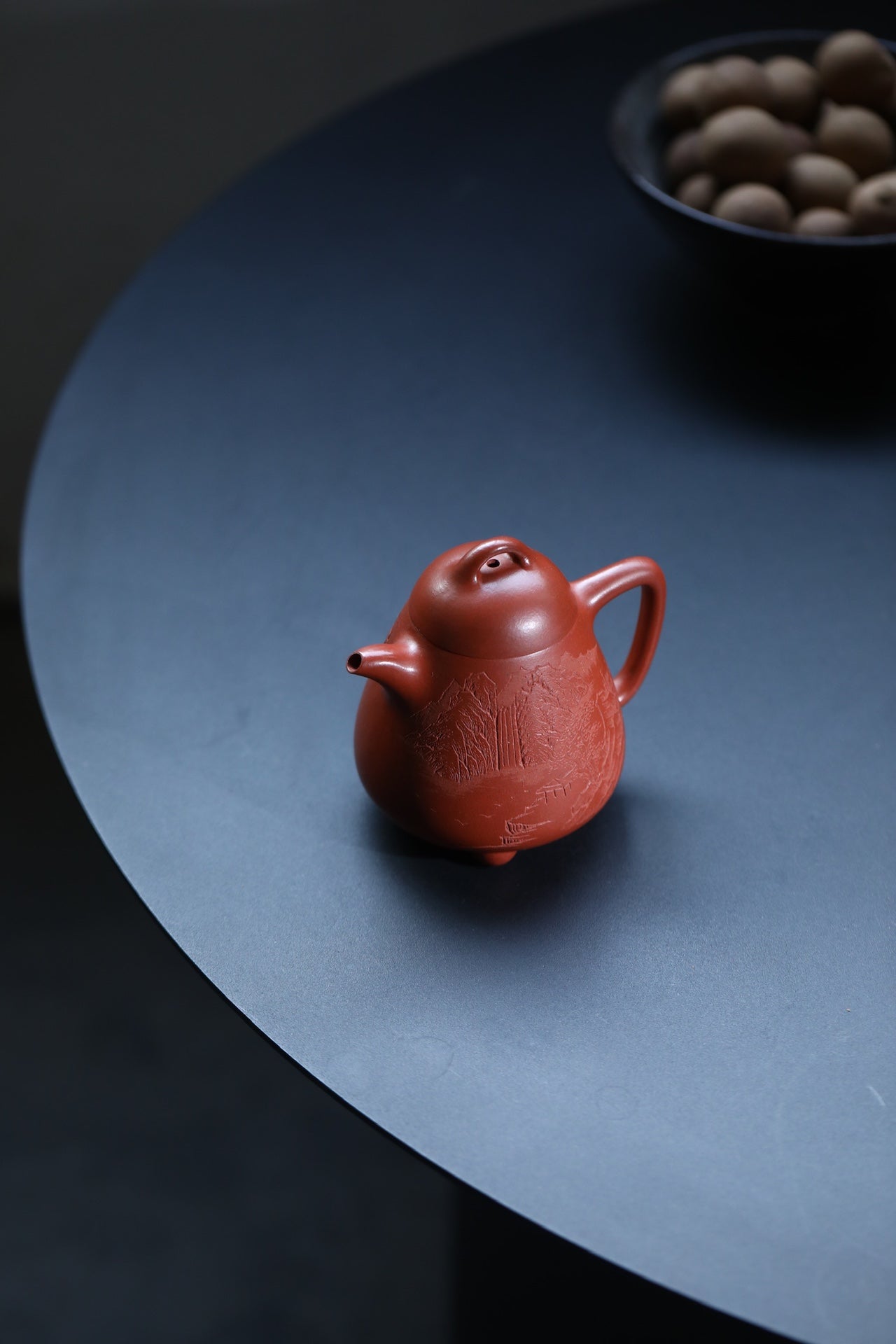 Gao Shan Liu Shui 190cc - Yixing Zisha Purple Clay Teapot