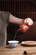 Si Fang Ru Yi Qin Quan  120cc - Yixing Zisha Purple Clay Teapot