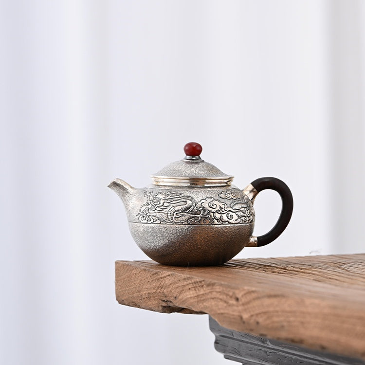 Xiang Long Na Fu  160ml   - Silver teapot