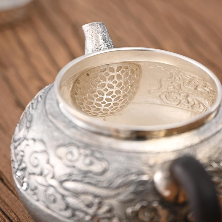 Xiang Long Na Fu  160ml   - Silver teapot