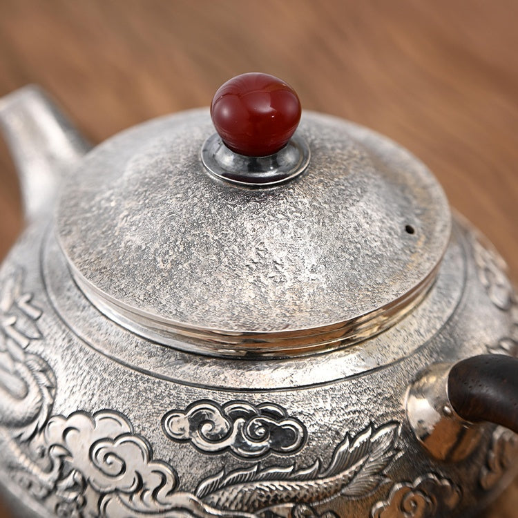 Xiang Long Na Fu  160ml   - Silver teapot
