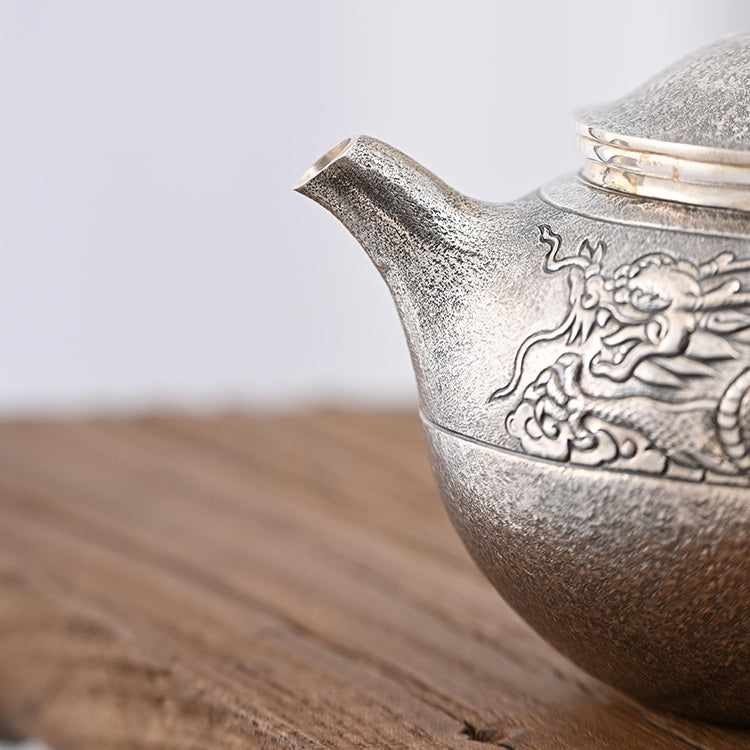 Xiang Long Na Fu  160ml   - Silver teapot