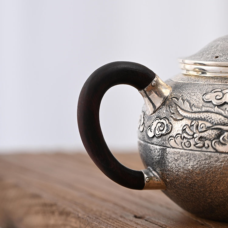 Xiang Long Na Fu  160ml   - Silver teapot